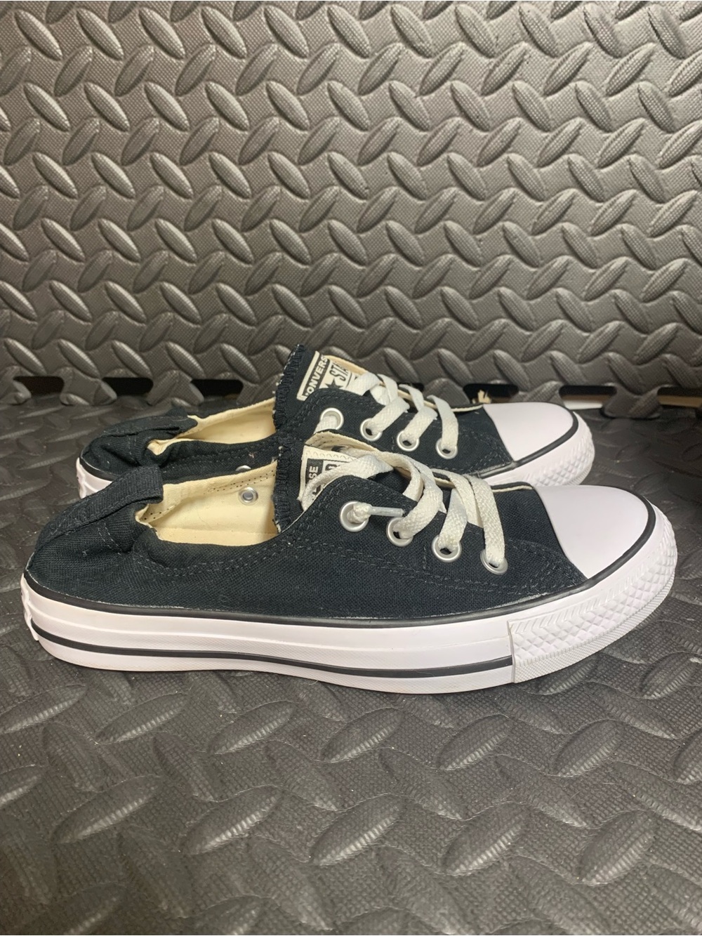 Women’s Converse Low-Top Canvas Sneakers in Black